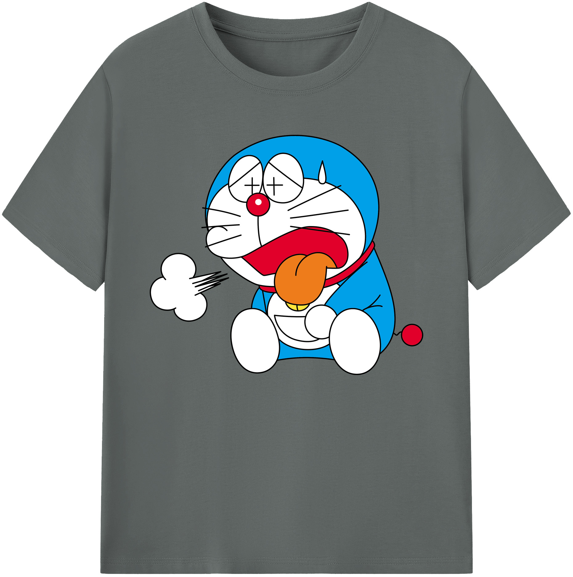 （画像用） ドラえもん Doraemon 綿100％ メンズ半袖Tシャツ｜肌触りやわらか＆通気性